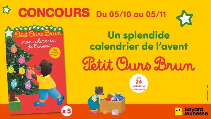 Jeu concours : gagnez un calendrier de l’Avent Petit Ours Brun ! 🎄