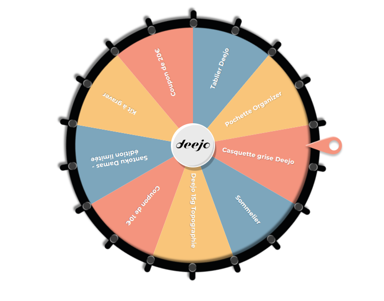Jeu La Roue des Cadeaux 2025 – Tentez de gagner de superbes lots Deejo !