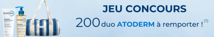 Jeu concours Bioderma Atoderm – 400 soins à gagner !