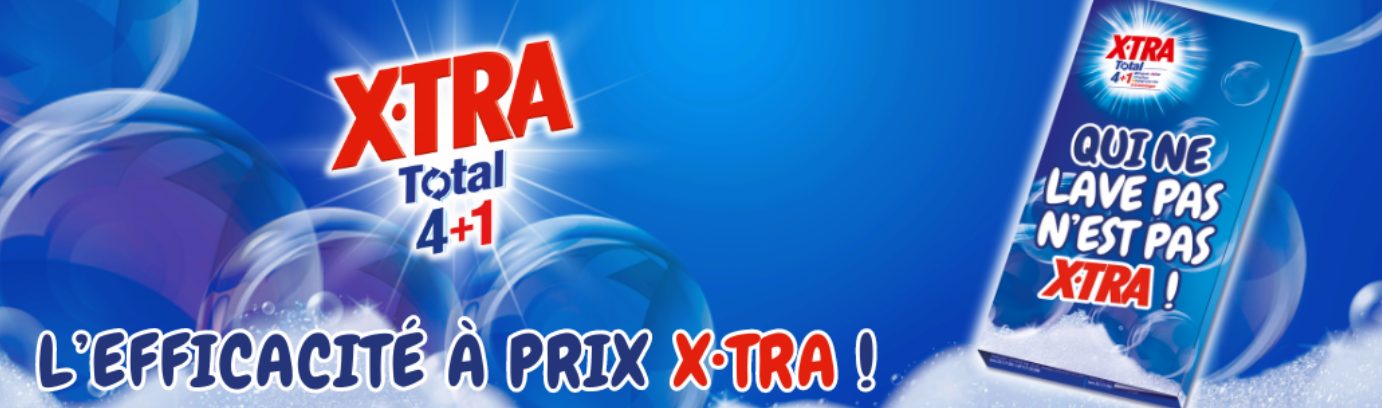 Échantillon gratuit de lessive X•TRA : testez la propreté au meilleur prix !