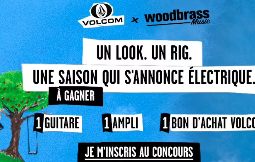 Jeu Concours Woodbrass x Volcom : Gagnez une guitare et un bon d’achat de 300€ !