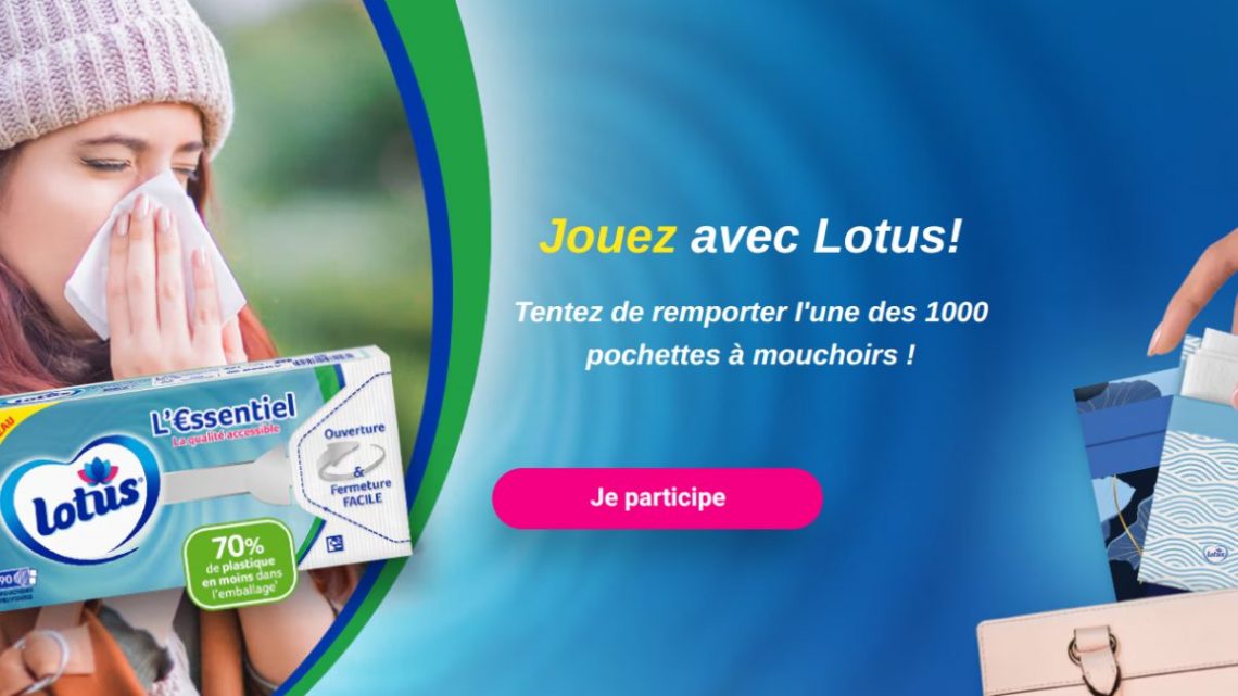 Jeu Concours Lotus : Donnez du style à vos mouchoirs !