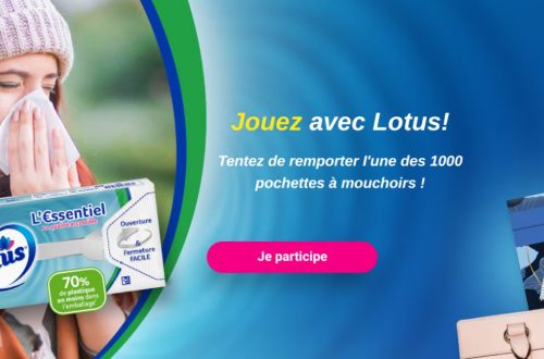 Jeu Concours Lotus : Donnez du style à vos mouchoirs !
