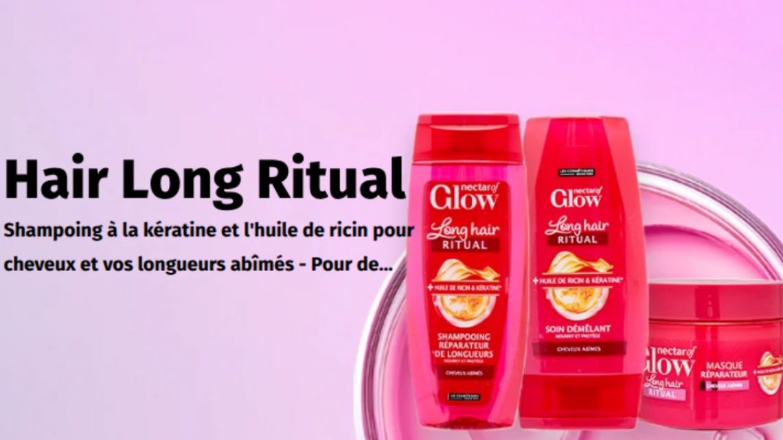 Testez la gamme Hair Long Ritual de Nectar of Glow : cheveux réparés et nourris en profondeur