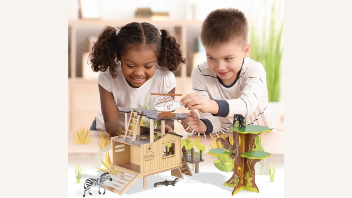 Testez L'Hôpital de la Brousse PAPO – Jeu en bois pour enfants dès 3 ans