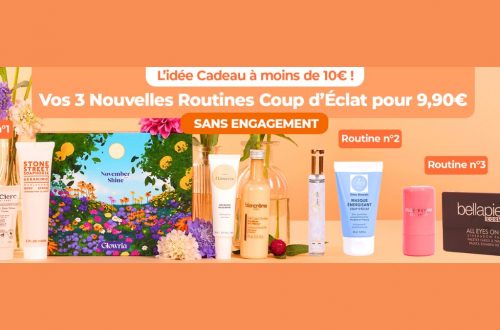Glowria – 3 Routines Coup d’Éclat pour 9,90€ seulement (valeur 223€)