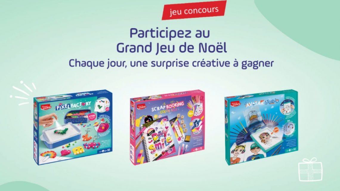 Jeu de Noël Mapiwee 2025 : 30 coffrets créatifs Maped à gagner (1 par jour !)