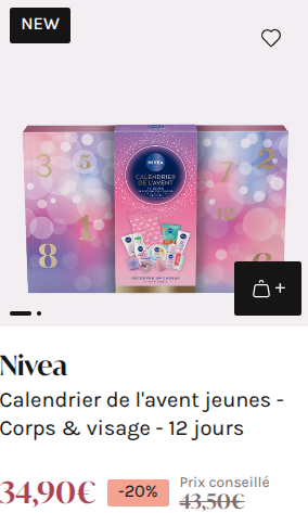 Nivea -40% dès 25€ d'achat !