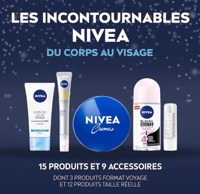 Calendrier de l’Avent NIVEA Femme 2025 – 24 surprises à 47,24 €