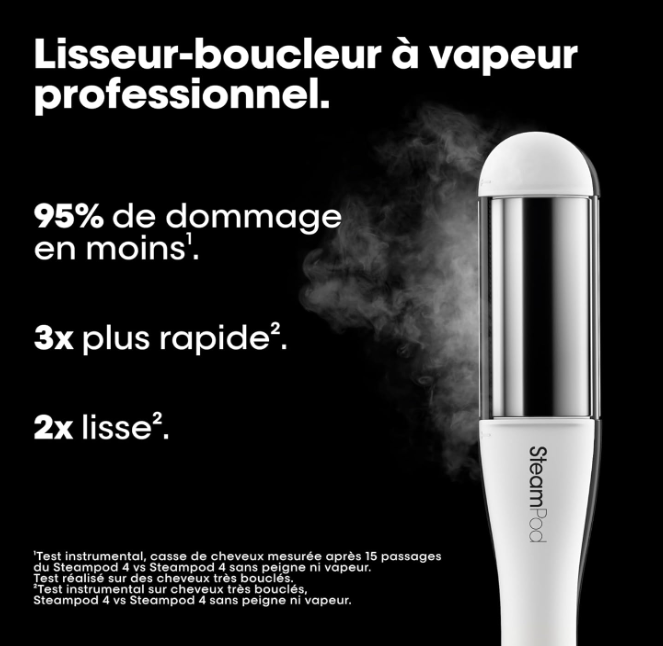 Steampod 4 L’Oréal Professionnel – Lisseur Boucleur Vapeur (308,90 €)
