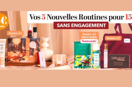 Glowria : 5 nouvelles routines pour 15€ avec le duo BAÏJA – 14 produits full-size