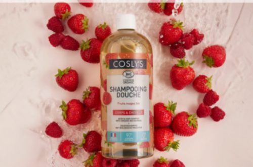 Test Produit – Shampooing Douche Fruits Rouges Coslys : le 2-en-1 bio pour toute la famille