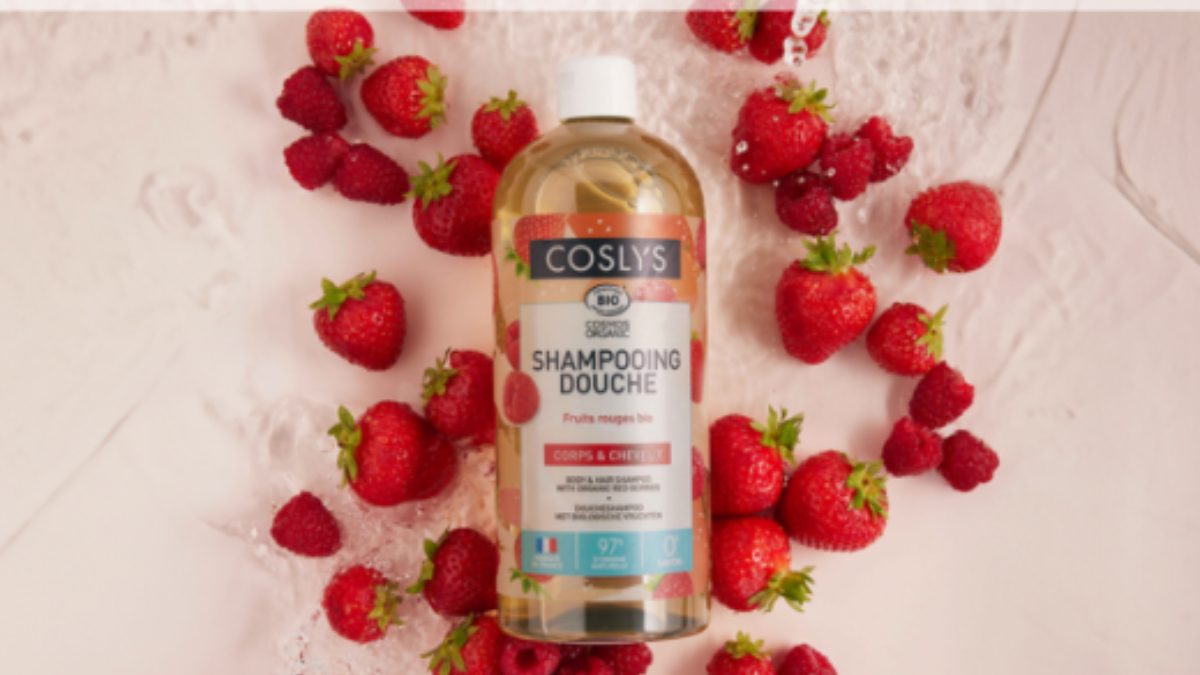 Test Produit – Shampooing Douche Fruits Rouges Coslys : le 2-en-1 bio pour toute la famille
