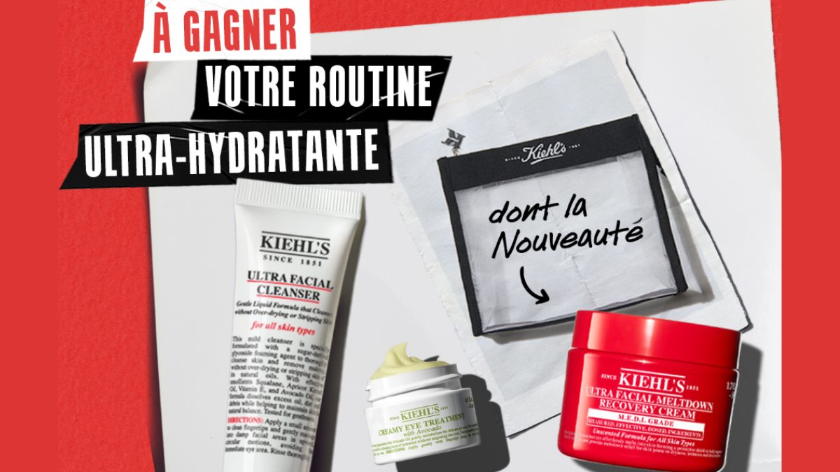 JEU KIEHL’S : Routine Ultra Hydratante à Gagner (97€) – Gratuit & Sans Achat