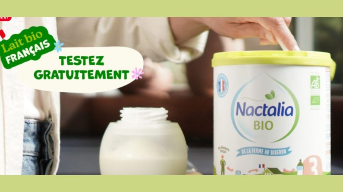 TEST GRATUIT Lait Infantile Bio Nactalia (17,50€) – 10 à 36 mois
