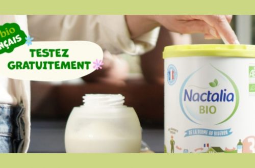 TEST GRATUIT Lait Infantile Bio Nactalia (17,50€) – 10 à 36 mois