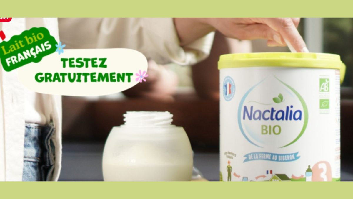 TEST GRATUIT Lait Infantile Bio Nactalia (17,50€) – 10 à 36 mois