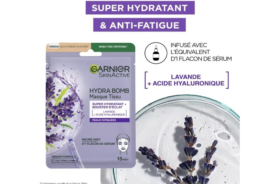 Test Produit : Set de 5 Masques Tissu Garnier – Hydratation & Éclat (10 exemplaires à tester)