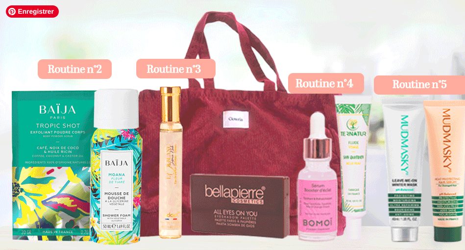 Glowria : 5 nouvelles routines pour 15€ avec le duo BAÏJA – 14 produits full-size