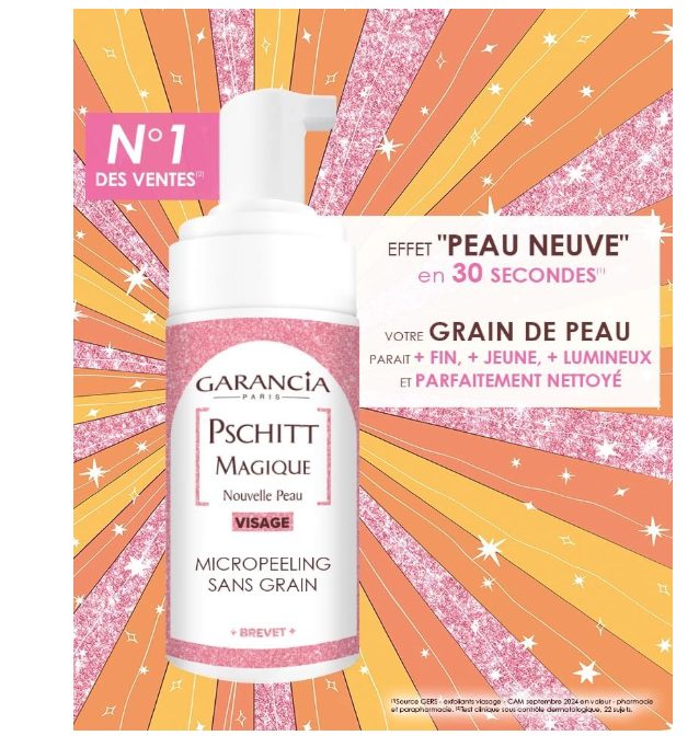 Découvrez le test produit Garancia avec le Pschitt Magique Nouvelle Peau : un soin express de 30 secondes pour révéler un teint plus lisse, éclatant et sans gommage agressif.