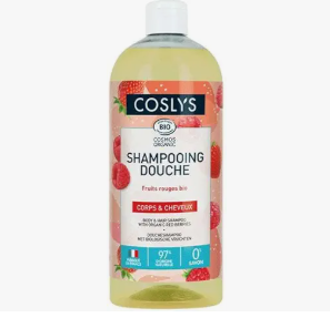 Test Produit – Shampooing Douche Fruits Rouges Coslys : le 2-en-1 bio pour toute la famille