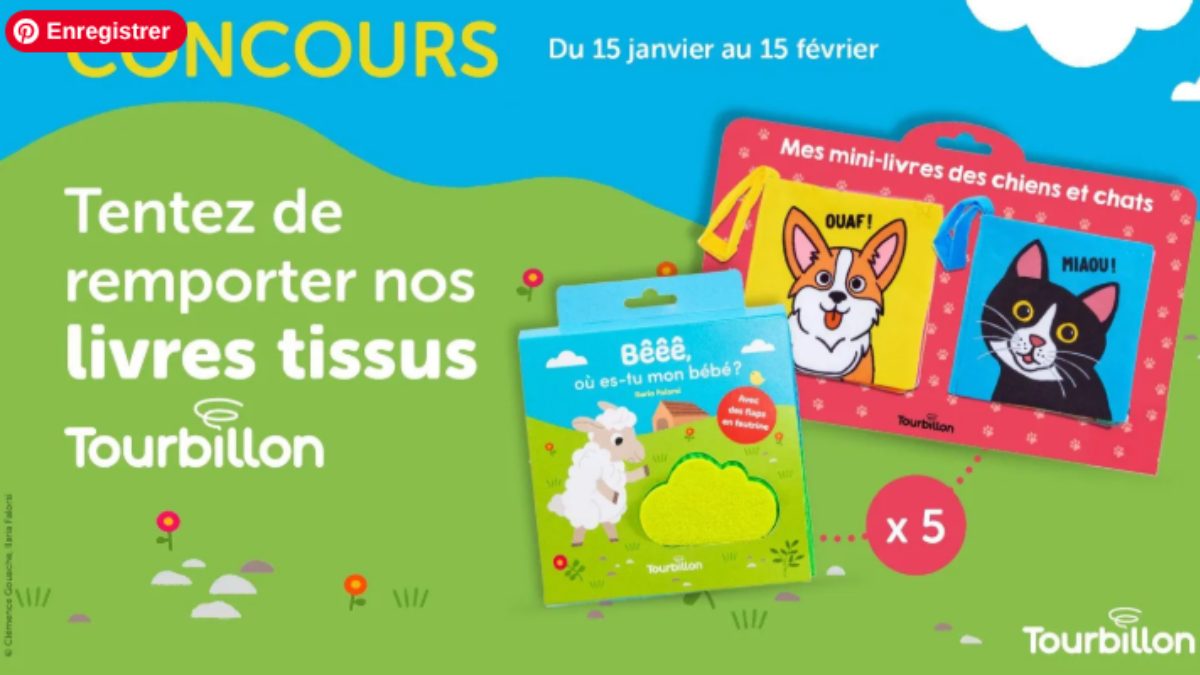 Jeu concours : gagnez des livres tissus Tourbillon pour bébé