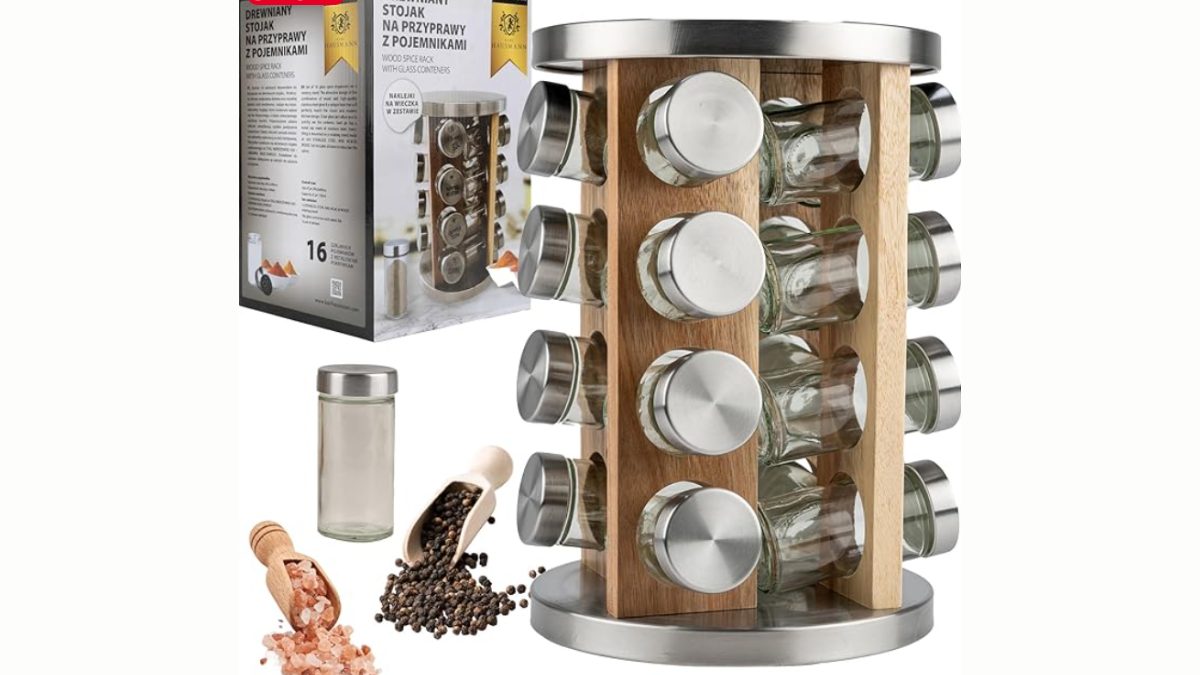 Test produit gratuit : carrousel à épices rotatif pour une cuisine bien organisée