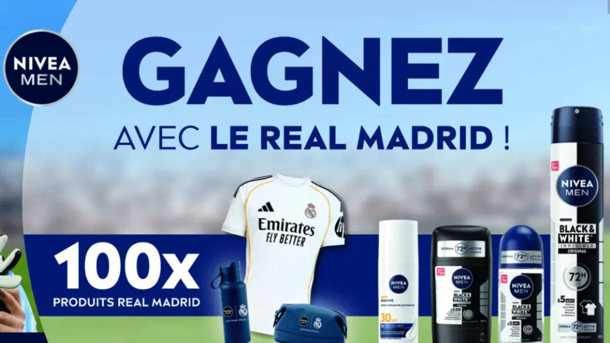 Grand jeu concours NIVEA MEN x Real Madrid : gagnez des cadeaux officiels du club !