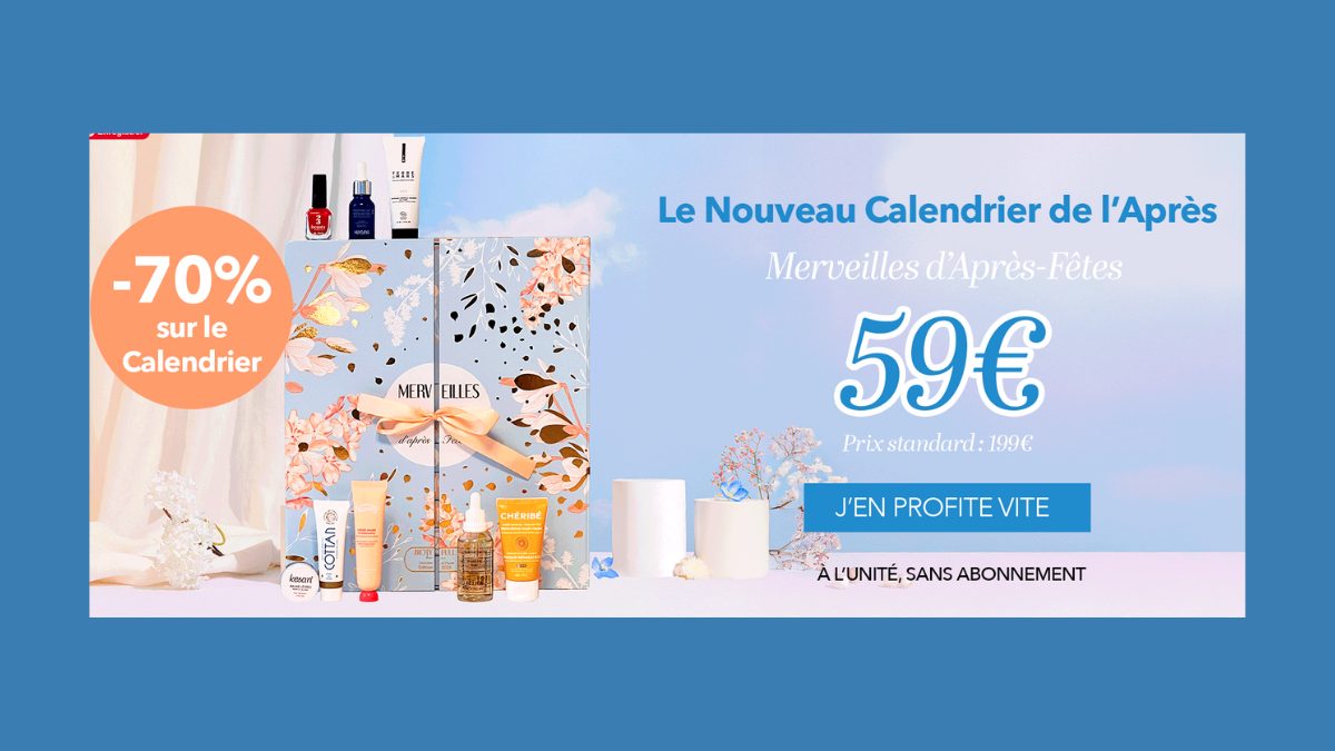 Calendrier de l’Après Biotyfull Box : -70% à 59€ seulement !
