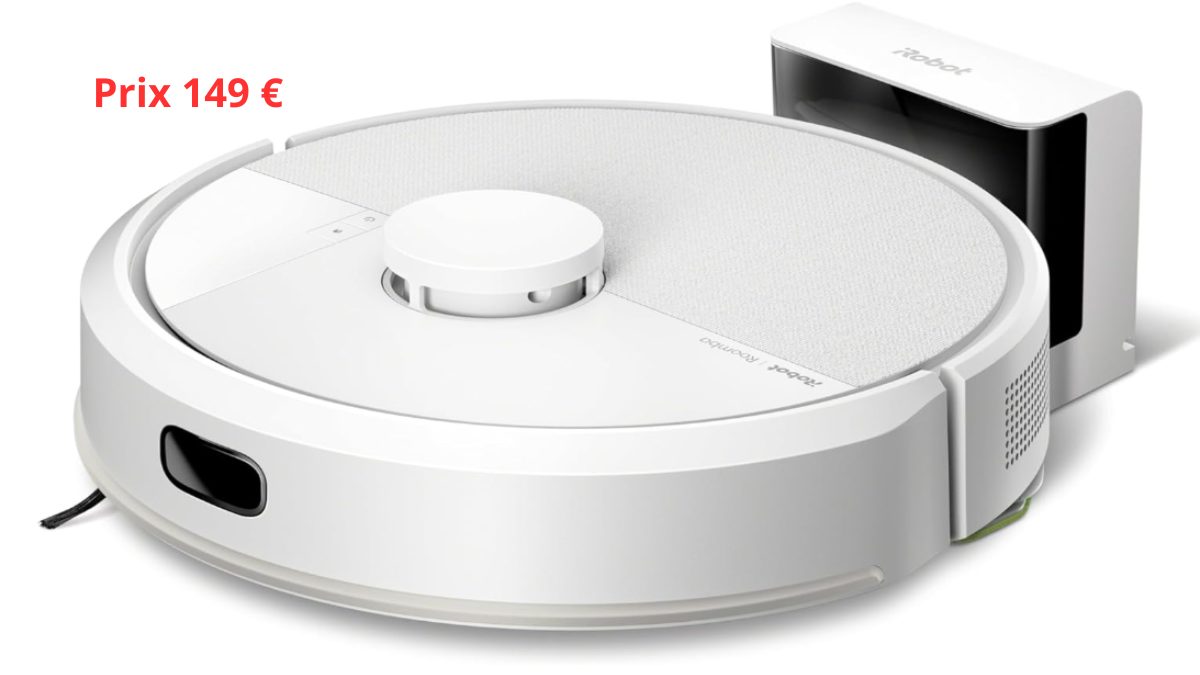 iRobot Roomba 105 Combo à 149€ (-50%) : LE robot aspirateur laveur star des soldes 2026