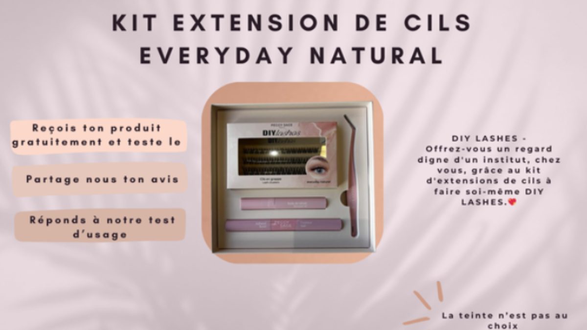 Test produit gratuit Peggy Sage : kit extensions de cils DIY & eyeliner noir ✨