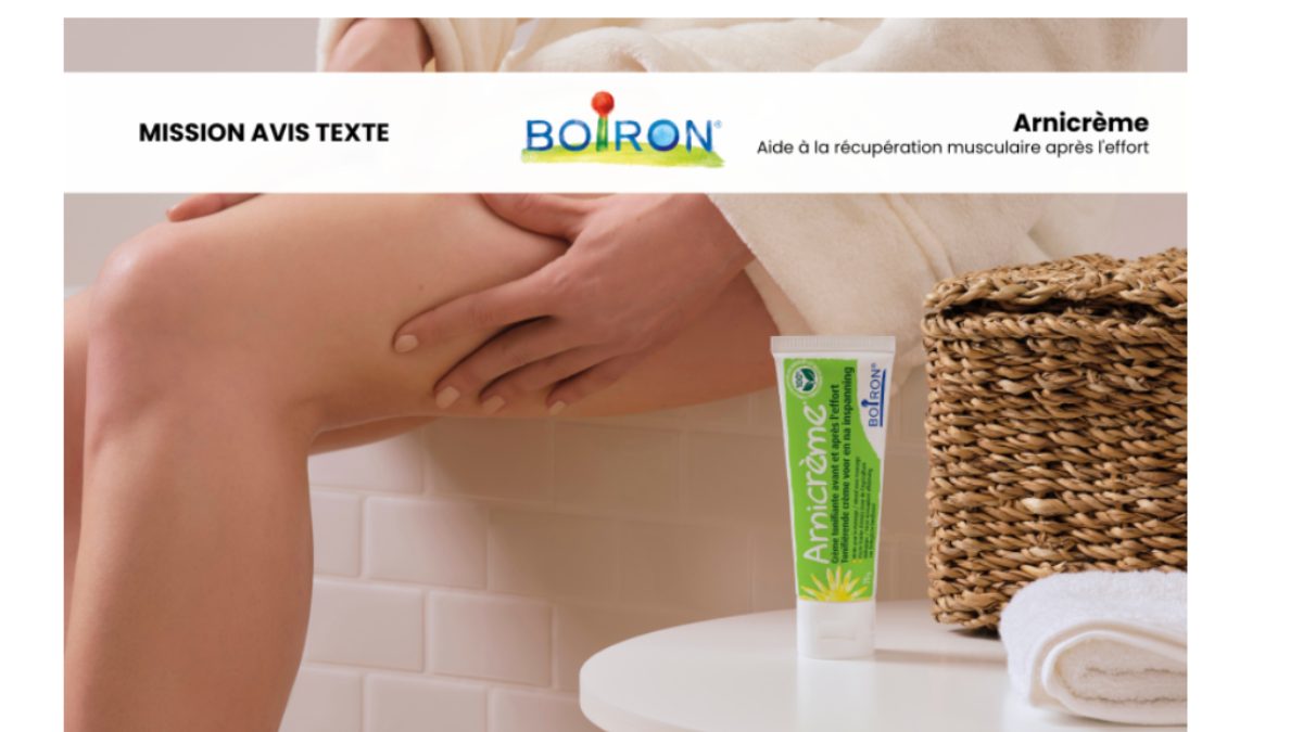 Test produit gratuit : Arnicrème des Laboratoires Boiron