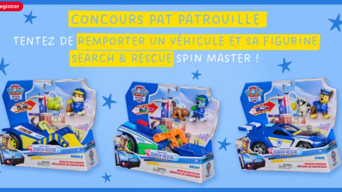 Concours Pat’ Patrouille février 2026 : 10 superbes lots à gagner !