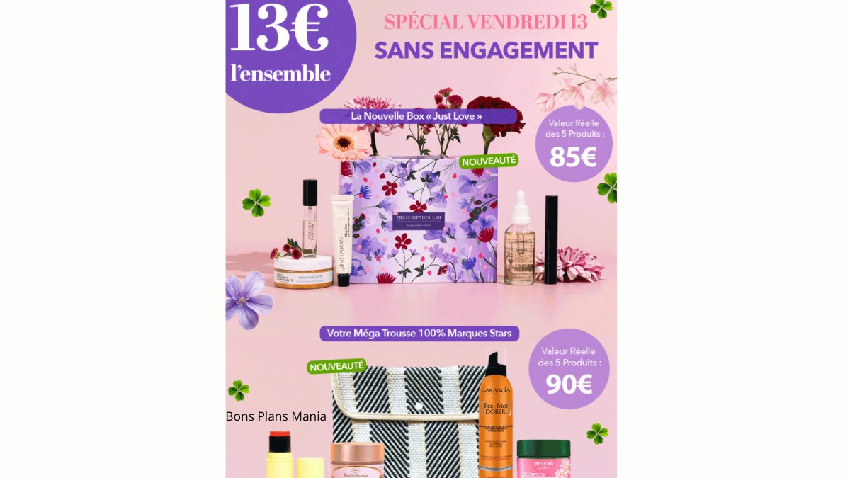 Prescription Lab 2 Routines pour 13€ Sans  Engagement dont la Nouvelle Méga Trousse !