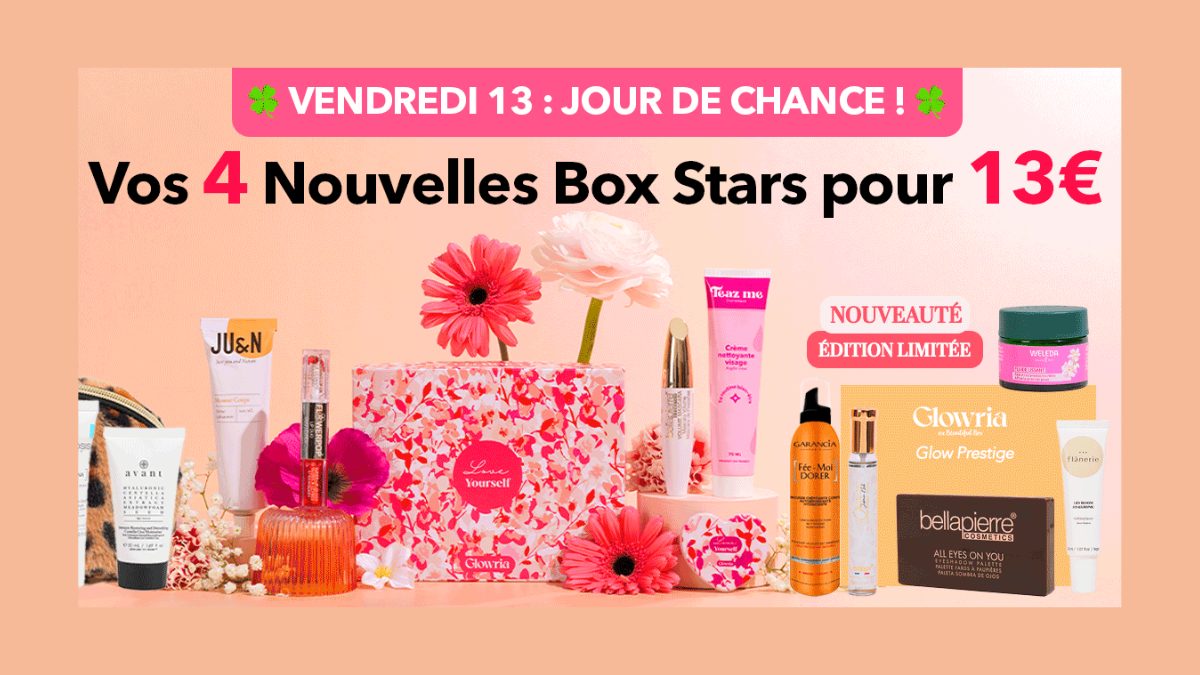 Glowria 4 Nouvelles Box STARS pour 13€